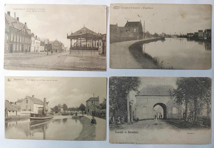 8 oude postkaarten van Herentals, lot nr 4, Verzamelen, Postkaarten | België, Gelopen, Antwerpen, Voor 1920, Ophalen of Verzenden
