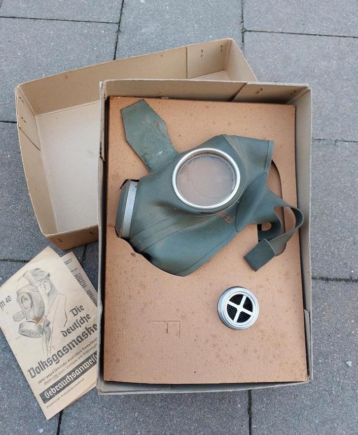 Luftschutz Volksgasmaske vm40 allemand WW2, Collections, Objets militaires | Seconde Guerre mondiale, Enlèvement ou Envoi