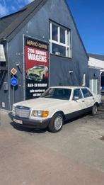 Mercedes 300SD Diesel Oldtimer 115000km Belgische Wagen, Automaat, Wit, Leder, Bedrijf