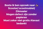 We kommen gratis voor scooters,scootmobiel, zitmaaiers, Twee personen, Meerdaags