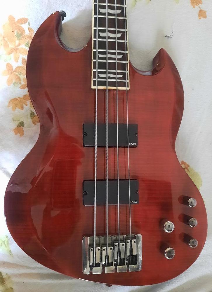 basse LTD/ESP VIPER 414 + SOLAR AB2.4c, Musique & Instruments, Instruments à corde | Guitares | Basses, Comme neuf, Électrique