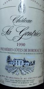 5L Jéroboam 1990 Château La Gontrie Premières Côtes Bordeaux, Verzamelen, Wijnen, Ophalen, Frankrijk, Nieuw, Rode wijn