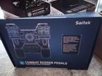 Saitek Pro Flight Combat Rudder Pedals Aluminium, ZWART, Computers en Software, Ophalen, Nieuw