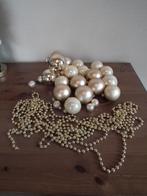 32 boules de Noël & 2 guirlandes de perles, Utilisé, Envoi