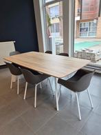 Moderne eetkamertafel inclusief 6 kuipstoelen, Huis en Inrichting, Tafels | Eettafels, Ophalen, Gebruikt