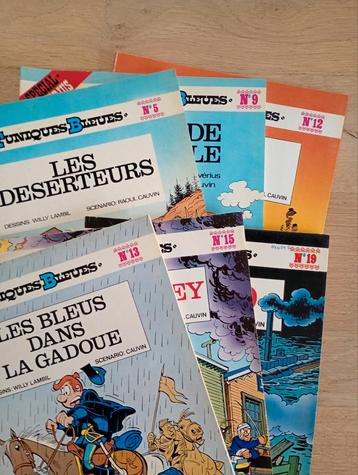 Lot 6 Tuniques bleues brochés 5 9 12 13 15 19 Re TBE  beschikbaar voor biedingen