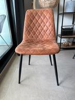 5 daim stoelen bruin, Ophalen, Zo goed als nieuw, Bruin