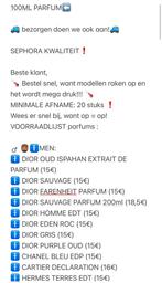 Parfum sephora groothandel, Handtassen en Accessoires, Ophalen