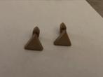 Oorbellen stekers volledig plastic 1cm beige, Handtassen en Accessoires, Oorbellen, Ophalen of Verzenden, Beige