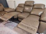 Set Relax Elektrische Zetels 3 zit en 2 zit Echt Leder, Huis en Inrichting, Ophalen, Gebruikt, Leer, Relax