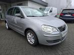 Volkswagen Polo 1.2i 2009 Airco + Garantie, Zwart, Lederen bekleding, 1198 cc, Leder