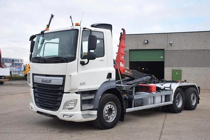 DAF CF 460 (bj 2017), Auto's, Vrachtwagens, Bedrijf, Te koop, DAF, Diesel, Euro 6, Automaat, Wit, BTW verrekenbaar
