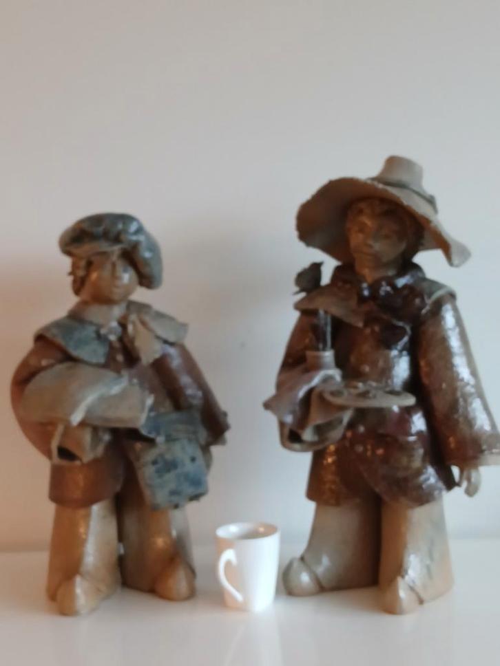 2 x Dominique Dupont (Frankrijk 1945) geglazuurd aardewerk, Antiquités & Art, Art | Objets design, Enlèvement