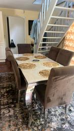 Table en marbre + 6 chaises, Maison & Meubles