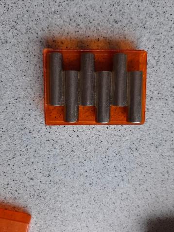 Vintage West-Duits metalen pijpjes in doosje