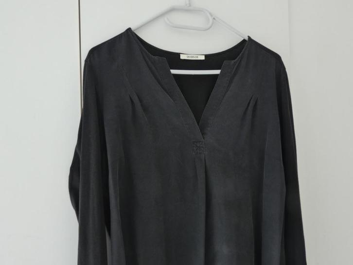 Devernois zwarte blouse, Kleding | Dames, Blouses en Tunieken, Gedragen, Maat 42/44 (L), Zwart, Ophalen of Verzenden