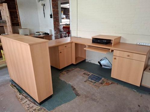 Bureau in lichte beuk, Huis en Inrichting, Bureaus, Bureau, Ophalen