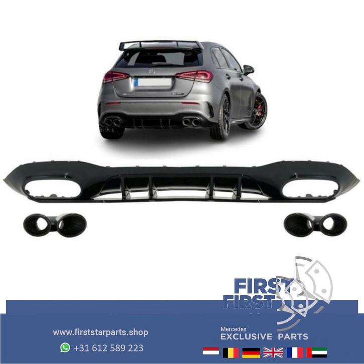 W177 A45 S AMG DIFFUSER + UITLAAT SIERSTUKKEN AERO PAKKET Me, Auto-onderdelen, Overige Auto-onderdelen, Mercedes-Benz, Gebruikt