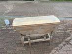 Bijzettafel hout opklapbaar in 3 delen, Huis en Inrichting, Tafels | Bijzettafels, Ophalen, Zo goed als nieuw, Hout