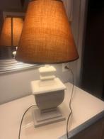 Lampe sur pied en bois blanc au design élégant hauteur 66 cm, Ophalen of Verzenden, Zo goed als nieuw, Hout
