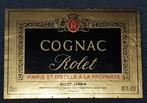 Cognac Rolet vintage etiket, Frankrijk, Overige typen, Ophalen of Verzenden, Zo goed als nieuw