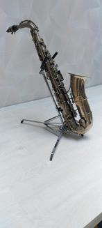Antieke alt saxofoon te gebruiken als decoratiestuk, Muziek en Instrumenten, Blaasinstrumenten | Saxofoons, Ophalen, Zo goed als nieuw