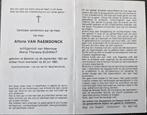 Oud-Oostfronters Van Raemdonck Alfons SMF, Collections, Images pieuses & Faire-part, Enlèvement ou Envoi