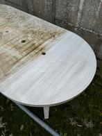 Ovaal plastic tuintafel, Ophalen, Gebruikt, Ovaal, Plastic