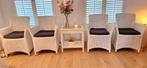 Rotan fauteuil, wit. Goede kwaliteit, Ophalen, Gebruikt, Rotan