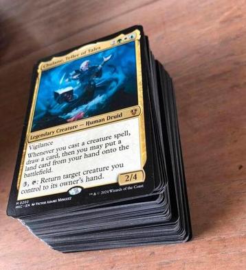 Deck Magic the Gathering : vert, bleu, blanc, Enlèvement ou Envoi, Comme neuf, Deck game, Foil