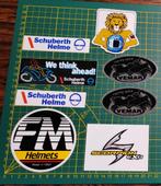 Lot 8x stickers Motor helm FM,Schuberth,Nova,Vemar,Scorpion, Enlèvement ou Envoi