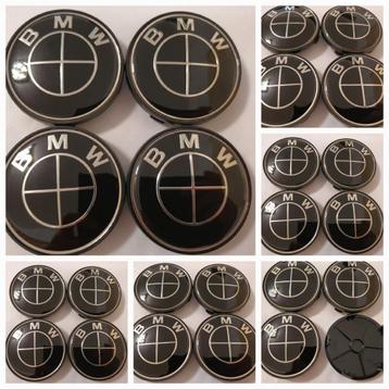 Bmw wieldoppen Ø68mm full zwart/zwart wit/blauw wit f10 f15 beschikbaar voor biedingen