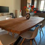 Tafel XOOON met 6 stoelen te koop, Huis en Inrichting, Ophalen, Gebruikt, Teakhout, 200 cm of meer