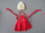 1960,s barbie rode jurk + muts, Verzamelen, Verzenden, Zo goed als nieuw, Kleertjes