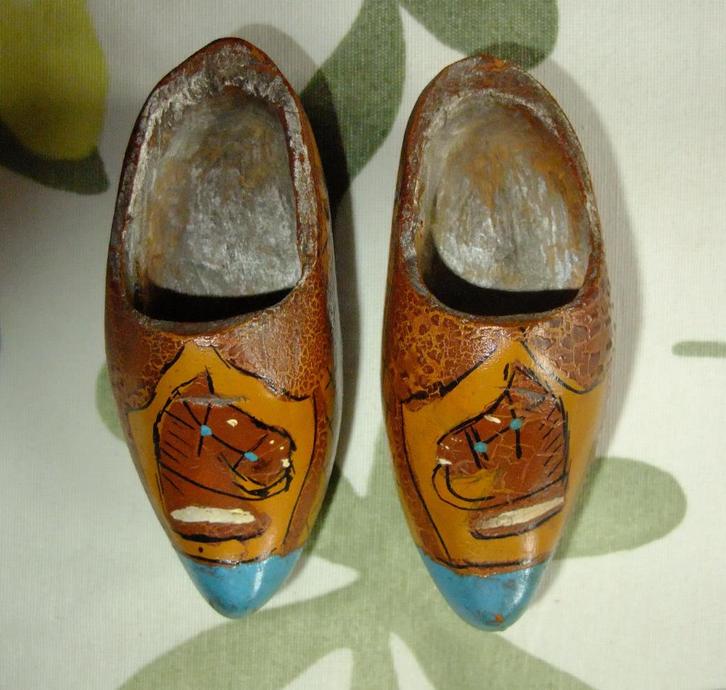 Prachtig setje antieke houten klompjes uit 1948!!, Antiek en Kunst, Curiosa en Brocante, Ophalen of Verzenden