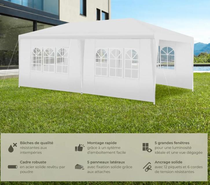 Tent 6mx3mx2.5m waterdichte tent Nieuw, Tuin en Terras, Partytenten, Nieuw, Partytent, 2 meter of meer, 5 tot 8 meter, Minder dan 4 meter