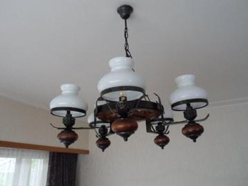 grote en kleine rustieke luster hout metaal ledlampen beschikbaar voor biedingen