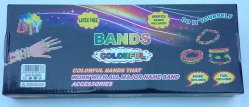 Bandes élastiques Rainbow Loom Bleu 600 pcs