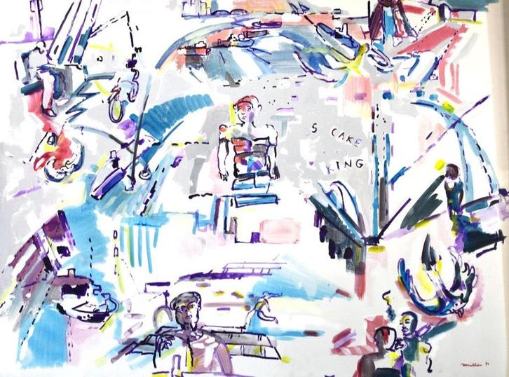 Jacques Muller (1930-1997) - Belgische schilder, Antiek en Kunst, Kunst | Schilderijen | Modern, Ophalen of Verzenden