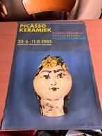 Poster Picasso Keramiek 1985, Verzamelen, Deurposter of groter, Ophalen of Verzenden, Reclame, Rechthoekig Staand