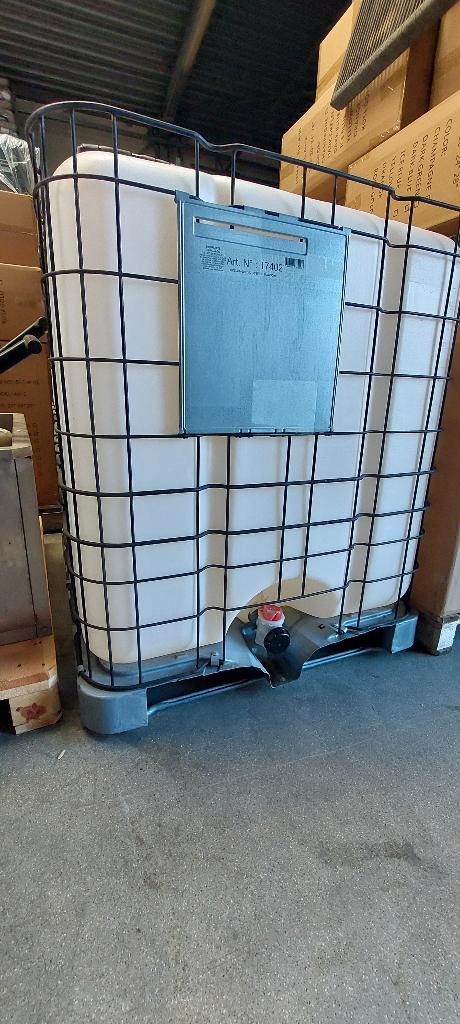 ibc watertank kunstof opslag tank watertank in kooi, Divers, Divers Autre, Comme neuf, Enlèvement ou Envoi