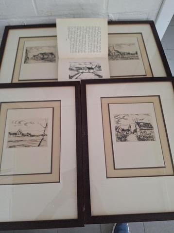 DE VLAMINCK Maurice,1876-1958 4 kopergravures met boek 1927  beschikbaar voor biedingen
