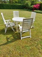 Set de jardin Grosfillex (1 table + 4 chaises de jardin), Chaise, Synthétique, 4 places, Enlèvement