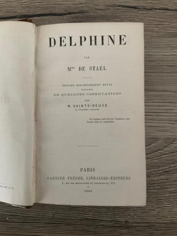 DELPHINE - madame DE STAEL - antiquair  beschikbaar voor biedingen