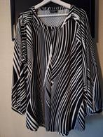 Blouse via appia due maat 50, Kleding | Dames, Zwart, Maat 46/48 (XL) of groter, Ophalen of Verzenden, Zo goed als nieuw