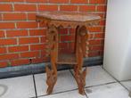 Vintage handgesculpteerde  Oosterse bijzettafel , jaren 50, Ophalen