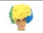 Lot Perruques afro vert,jaune,bleu, Neuf