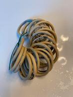 19 anneaux barre tenture, Maison & Meubles, Enlèvement, Utilisé, Crème