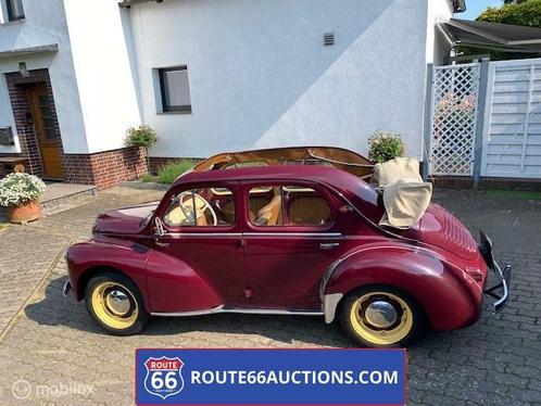 Renault 4CV Cabriolet 1951| Route 66 Auctions, Auto's, Oldtimers, Bedrijf, Te koop, Open dak, Renault, Benzine, Cabriolet, 4 deurs