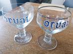 Orval glazen, 2 stuks, Verzamelen, Biermerken, Ophalen of Verzenden, Zo goed als nieuw